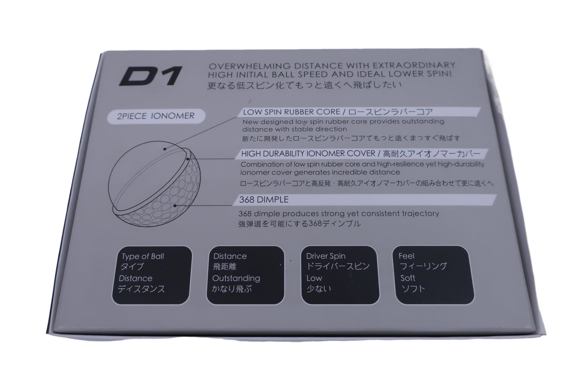 HONMA GOLF(本間ゴルフ) ゴルフボール 白 1ダース D1 DYNAMIC DISTANCE N-3