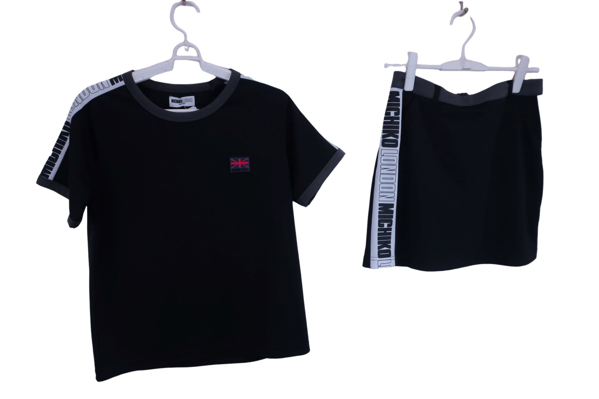 MICHIKO LONDON(ミチコロンドン) Tシャツ&スカート セットアップ 黒 レディース L A-1