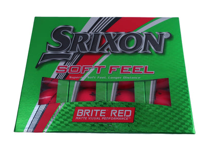 SRIXON(スリクソン) ゴルフボール BRITE RED 1ダース SOFT FEEL N-1