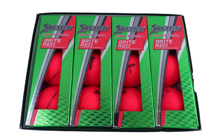 SRIXON(スリクソン) ゴルフボール BRITE RED 1ダース SOFT FEEL N-2