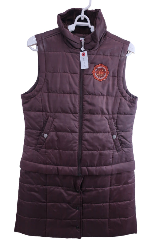 marie claire sport(マリ・クレール・スポーツ) ダウンワンピース ブラウン レディース M B-1