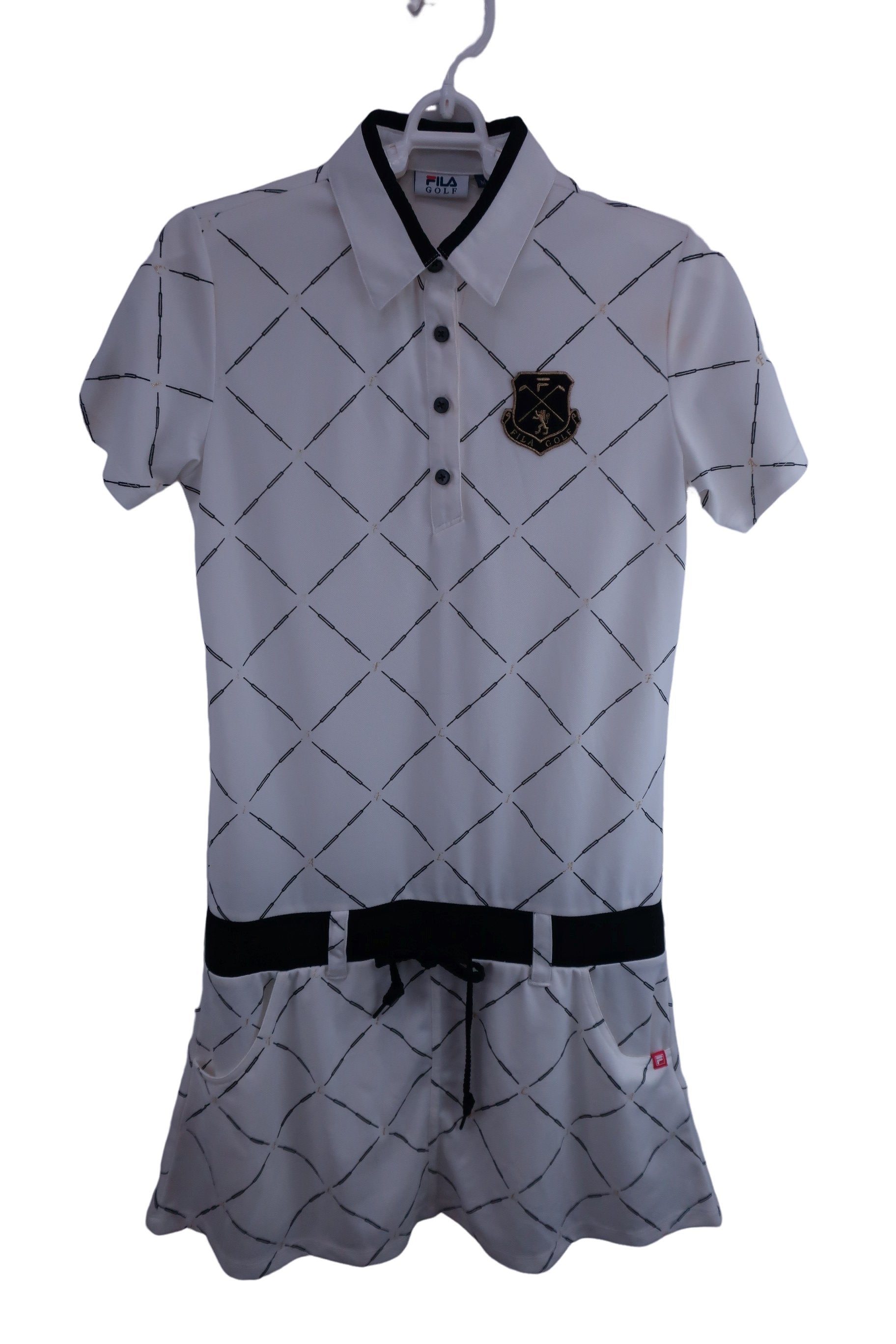 FILA GOLF(フィラゴルフ) ワンピース 白黒 レディース M B-1