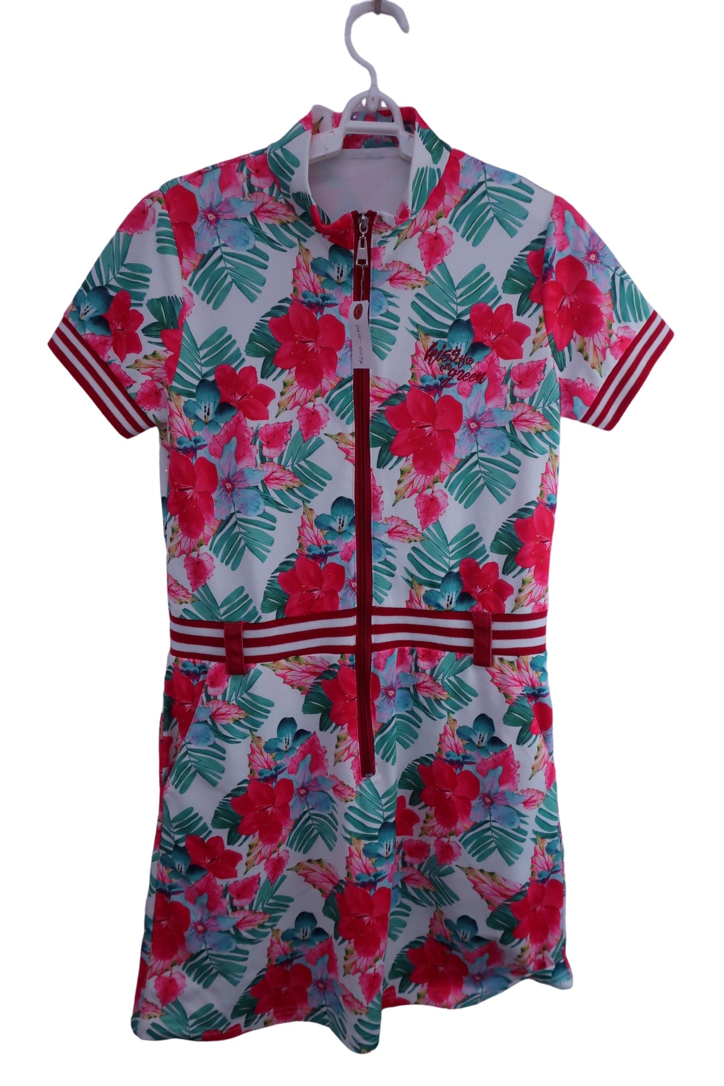 KISS ON THE GREEN(キスオンザグリーン) ワンピース 赤花柄 レディース 2 A-1