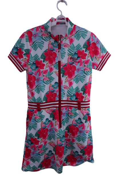 KISS ON THE GREEN(キスオンザグリーン) ワンピース 赤花柄 レディース 2 A-1