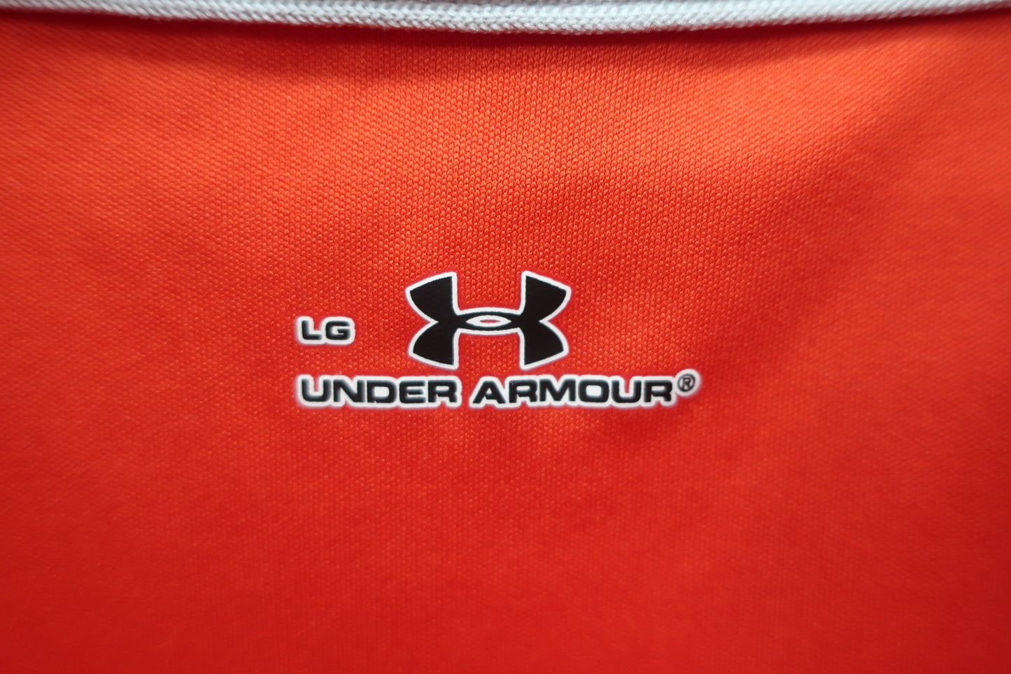 UNDER ARMOUR(アンダーアーマー) 半袖ハーフジップシャツ オレンジ メンズ LG A-3