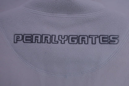 PEARLY GATES(パーリーゲイツ) 長袖ハーフジップボアトレーナー 白 メンズ 4 053-241011 A-6