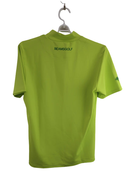 BEAMS GOLF(ビームスゴルフ) 半袖モックネックシャツ 黄色 メンズ M S-4