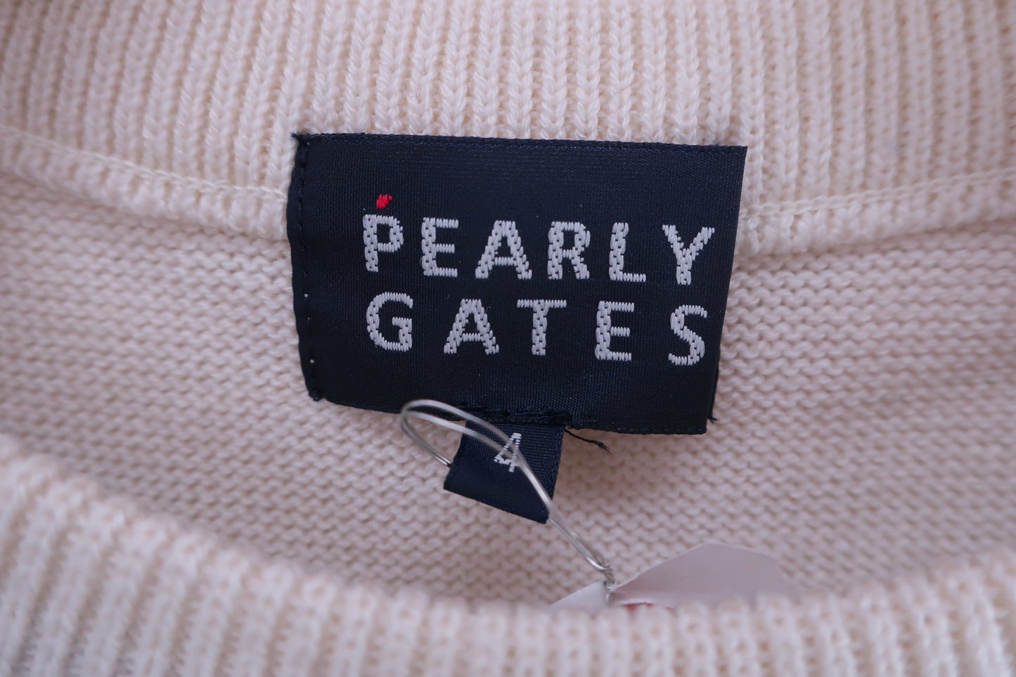 PEARLY GATES(パーリーゲイツ) ニットベスト 青白ボーダー メンズ 4 053-173028 A-3