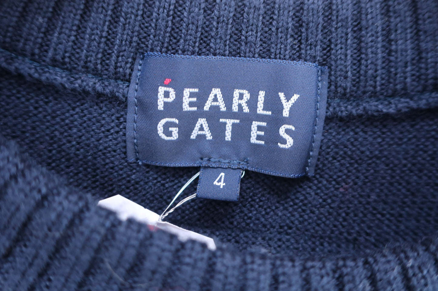 PEARLY GATES(パーリーゲイツ) セーター 紺青チェック メンズ 4 053-7270007 A-3