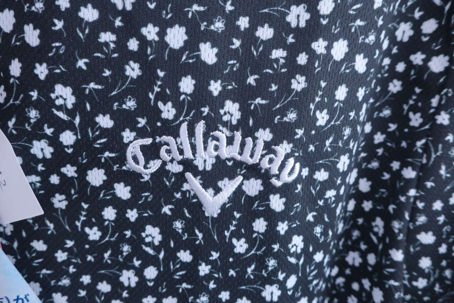 Callaway(キャロウェイ) ポロシャツ 黒白花柄 メンズ LL C24134124 N-3