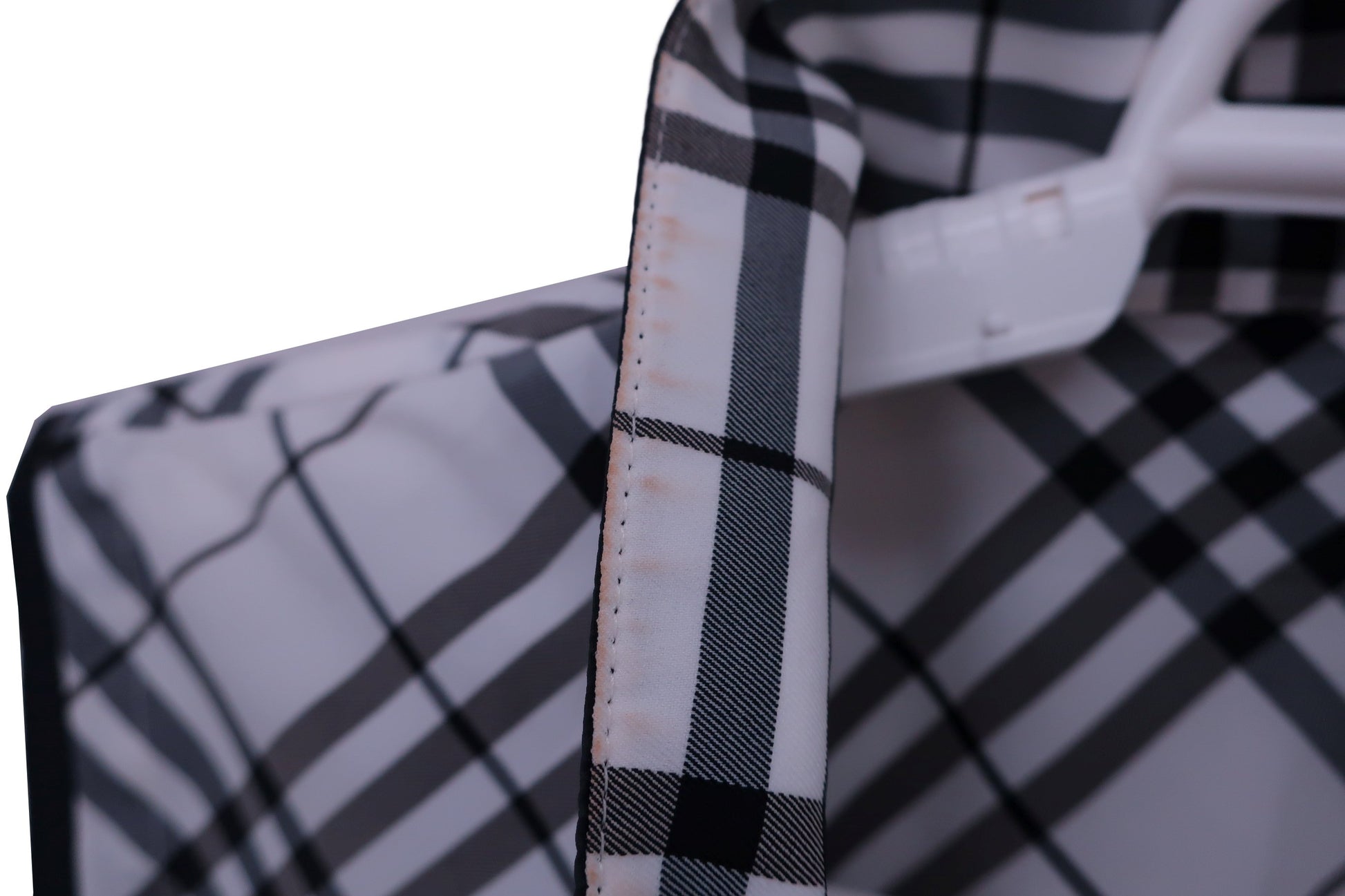 BURBERRY GOLF(バーバリーゴルフ) ナイロンベスト 白黒チェック レディース M B-3