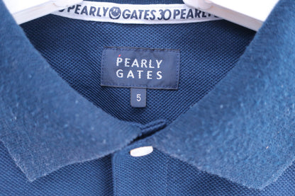 PEARLY GATES(パーリーゲイツ) ポロシャツ ネイビー メンズ 5 053-9260755 B-4