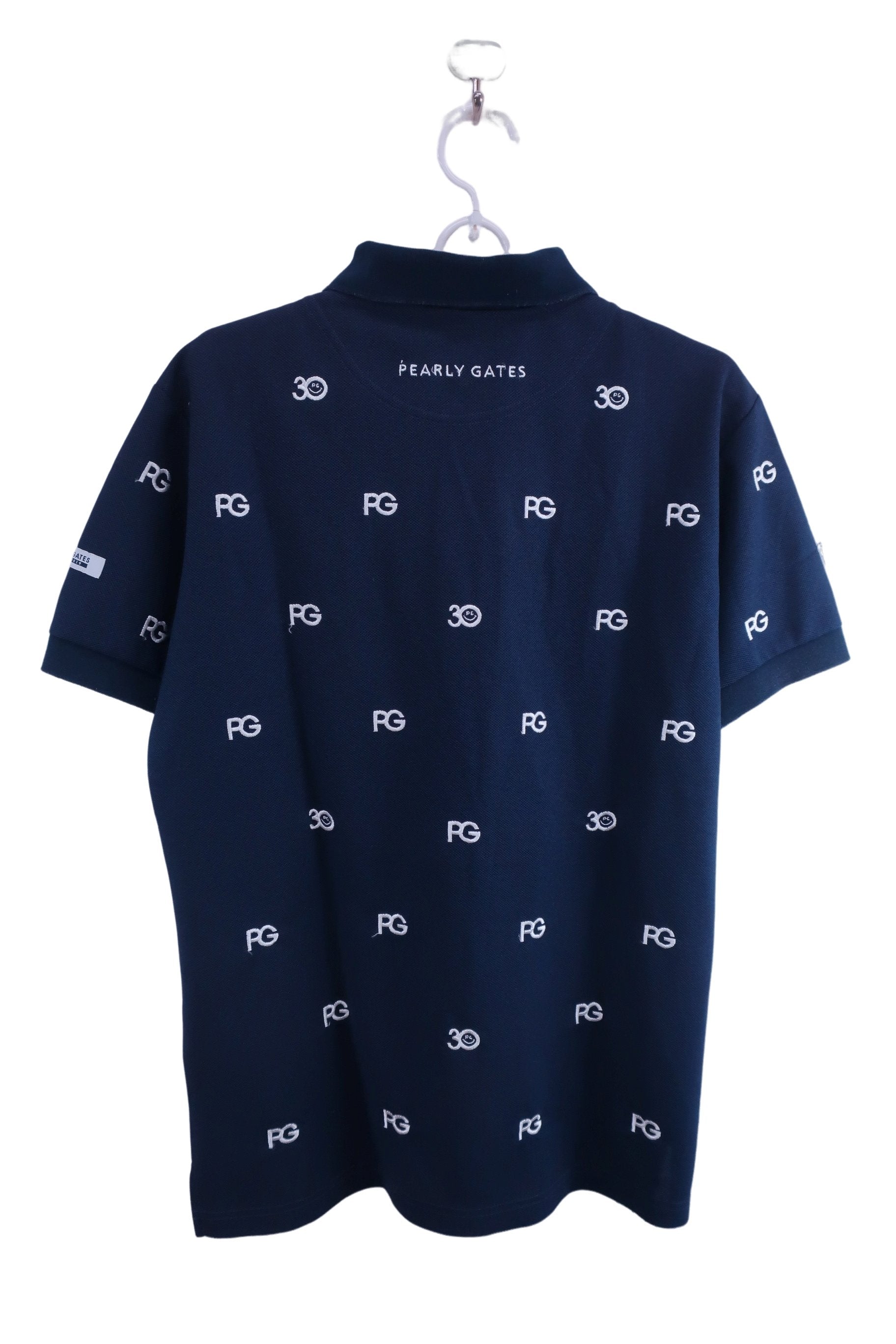 PEARLY GATES(パーリーゲイツ) ポロシャツ ネイビー メンズ 5 053-9260755 B-7