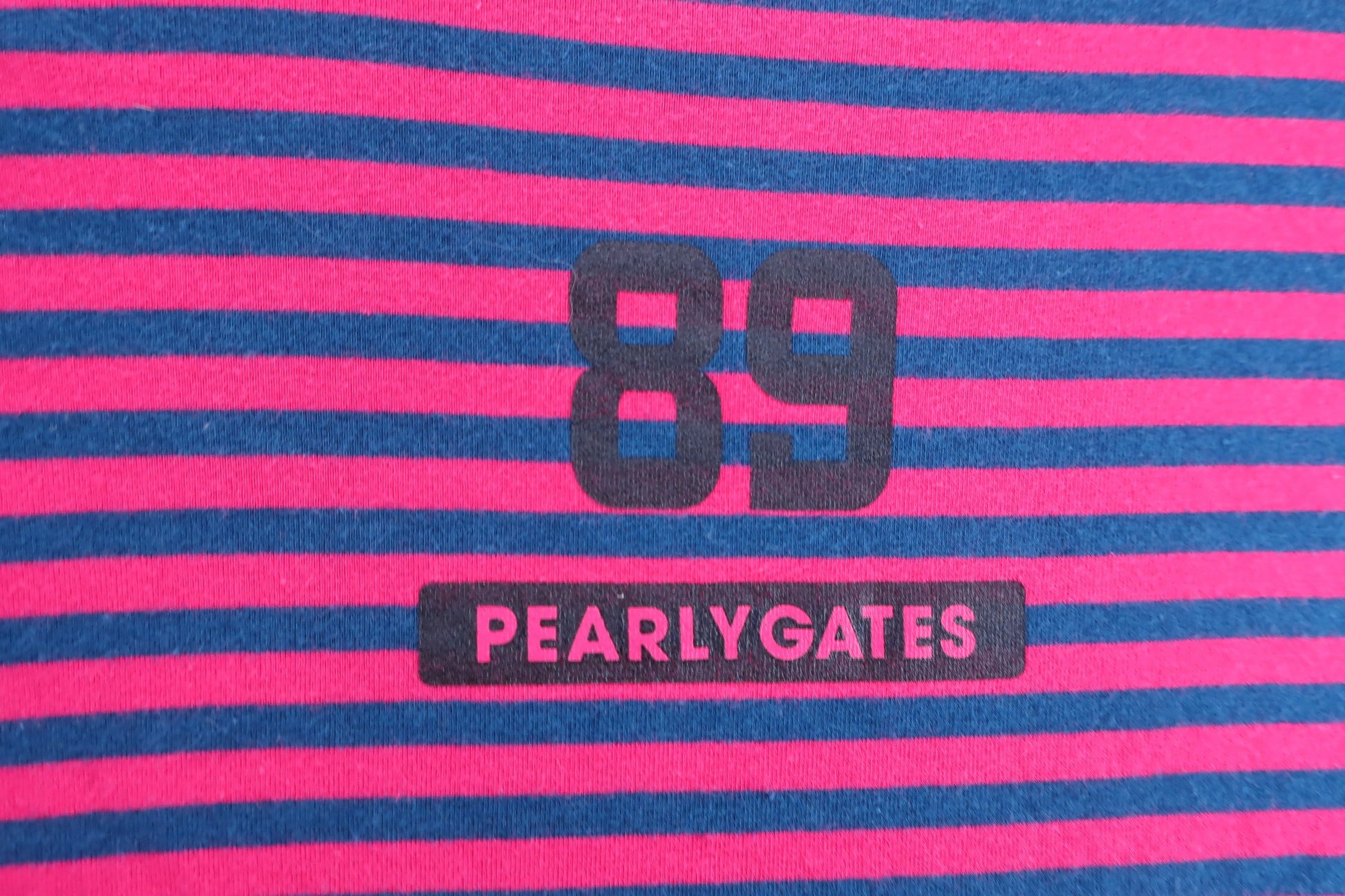 PEARLY GATES(パーリーゲイツ) 長袖ハイネックシャツ 赤紺ボーダー メンズ 5 053-8266903 B-6