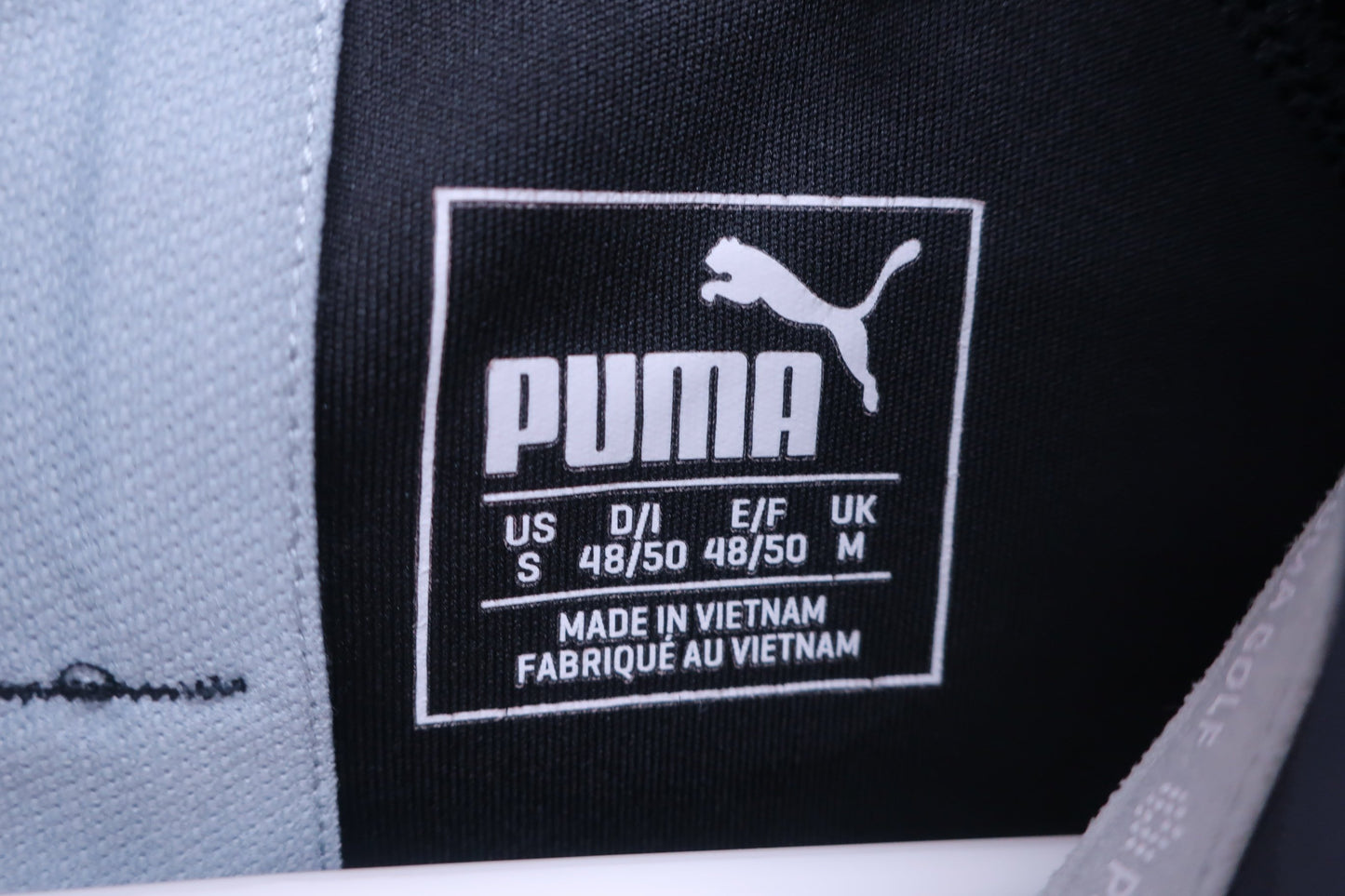 PUMA GOLF(プーマゴルフ) ポロシャツ 黒グレー メンズ US S A-3