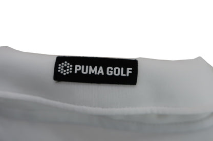 PUMA GOLF(プーマゴルフ) ポロシャツ 白紺グレーオレンジボーダー メンズ US XS A-7