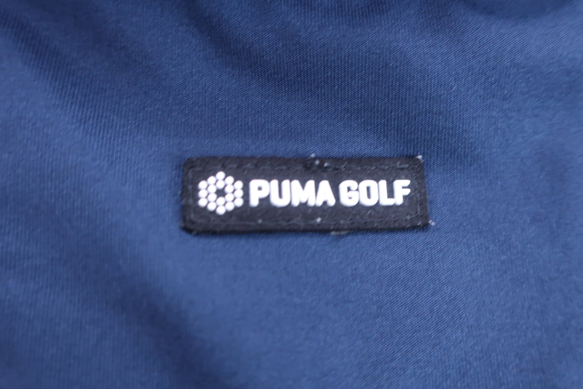 PUMA GOLF(プーマゴルフ) ポロシャツ 白紺ボーダー メンズ US S A-5