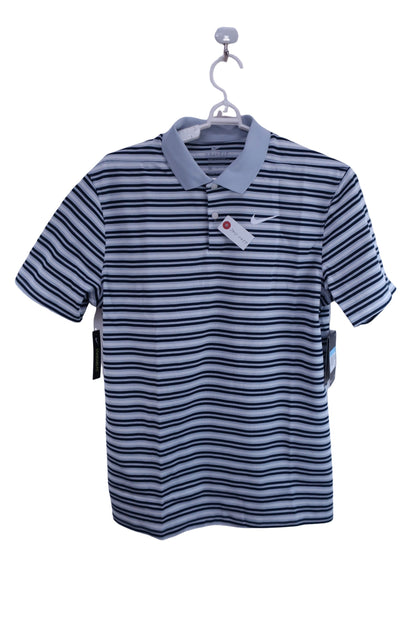 NIKE GOLF(ナイキゴルフ) ポロシャツ 水色黒ボーダー メンズ M BV0363-042 N-1