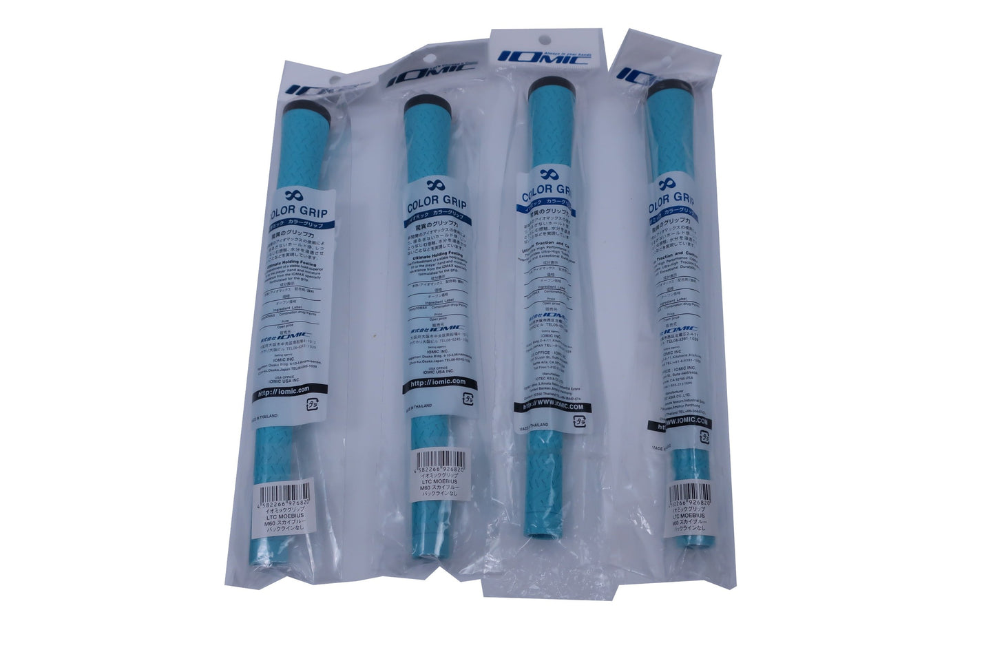 IOMIC(イオミック) ゴルフグリップ4本セット 水色 M60 LTC MOEBIUS N-2