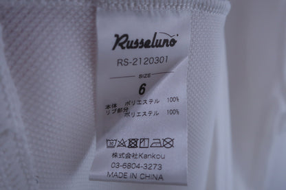 RUSSELUNO ポロシャツ 白 メンズ 6 RS-2120301 A-6