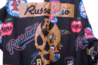 RUSSELUNO(ラッセルノ) レインオールインワン(収納袋付) 黒総柄 メンズ 6 RS-2220904 S-4