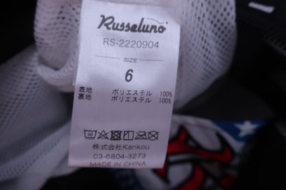RUSSELUNO(ラッセルノ) レインオールインワン(収納袋付) 黒総柄 メンズ 6 RS-2220904 S-6
