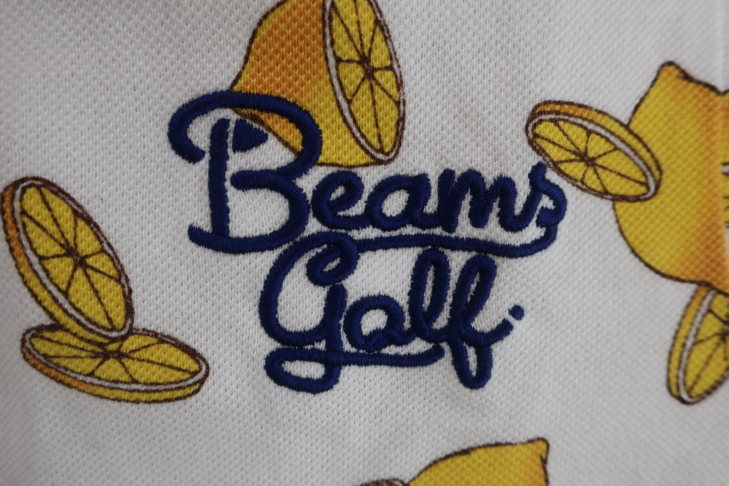 BEAMS GOLF(ビームスゴルフ) ポロシャツ レモン柄 レディース M A-2