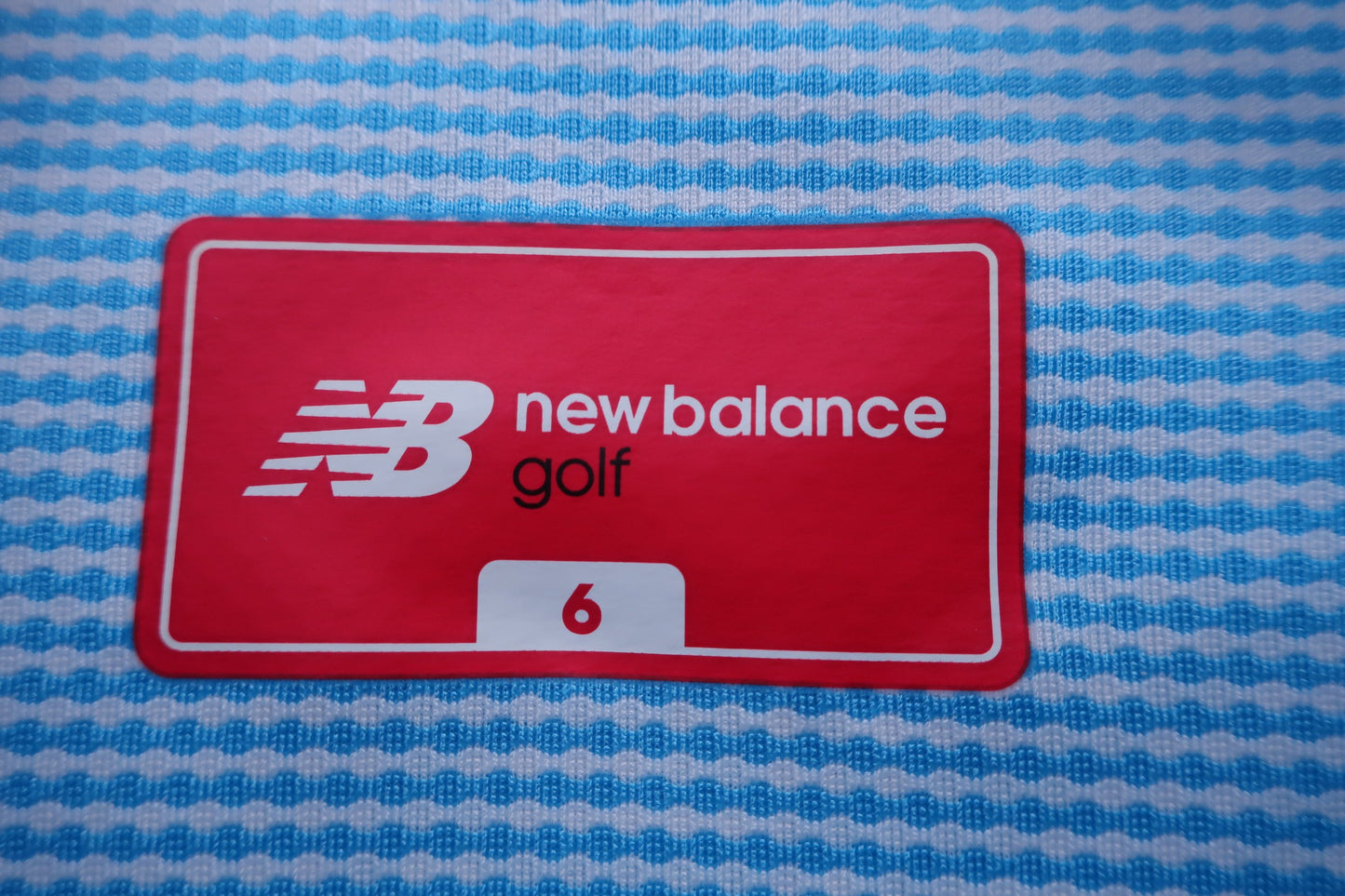New Balance golf(ニューバランスゴルフ) ポロシャツ 水色総柄 メンズ 6 012-9168009 A-2