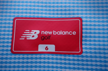 New Balance golf(ニューバランスゴルフ) ポロシャツ 水色総柄 メンズ 6 012-9168009 A-2