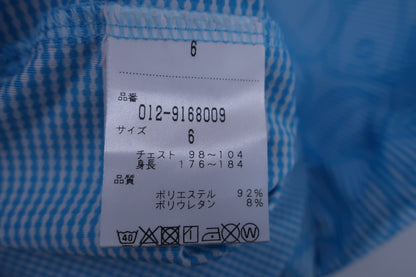 New Balance golf(ニューバランスゴルフ) ポロシャツ 水色総柄 メンズ 6 012-9168009 A-7