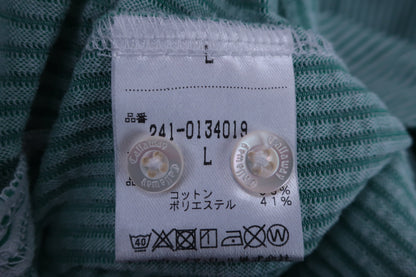 Callaway(キャロウェイ) ポロシャツ 緑ストライプ メンズ L 241-0134019 A-6