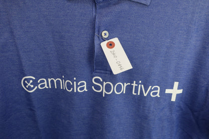 Camicia Sportiva+(カミーチャスポルティーバプラス) ポロシャツ 青 メンズ 50 A-3