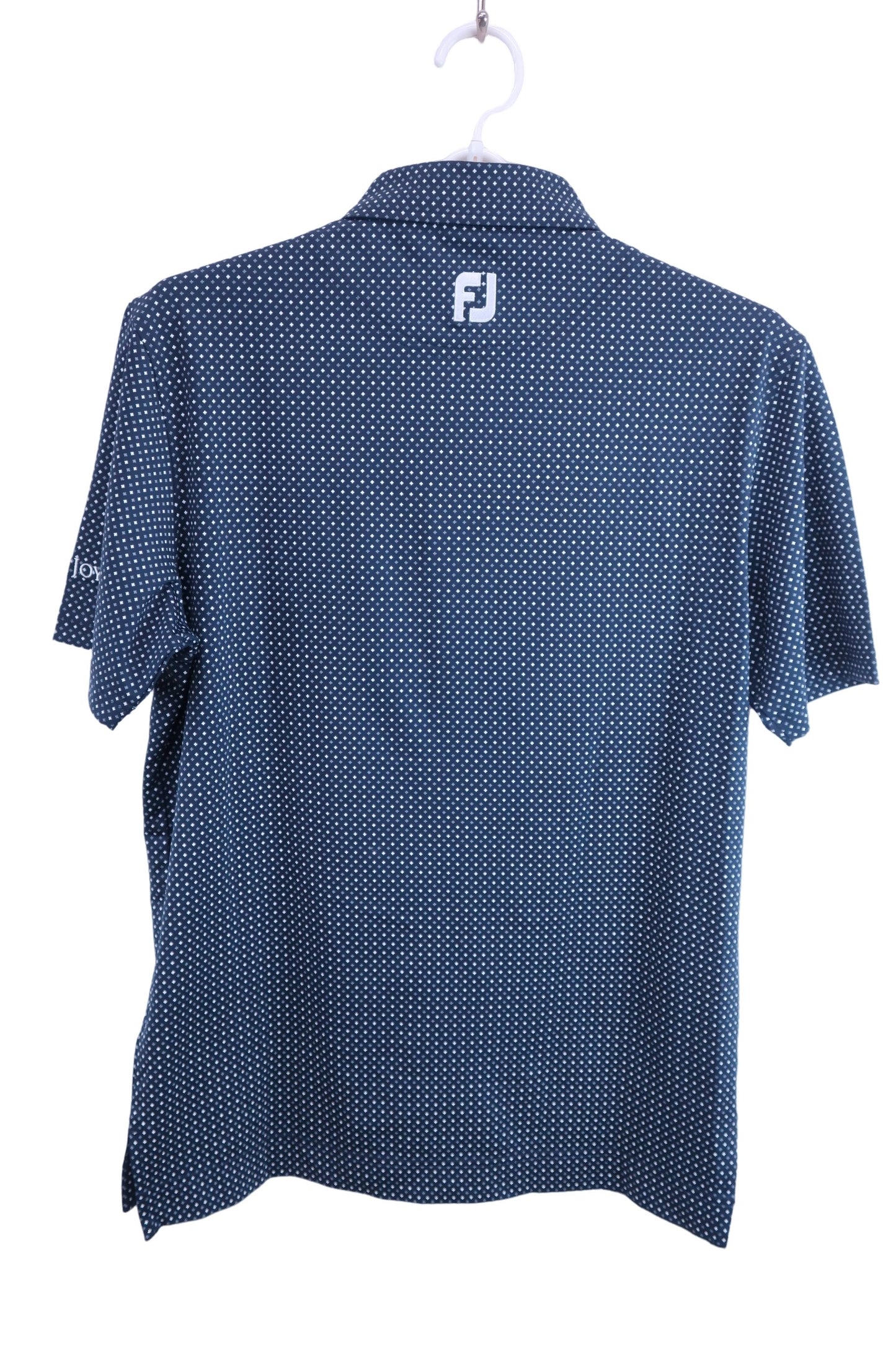 FOOTJOY(フットジョイ) ポロシャツ 紺白総柄 メンズ L S-4