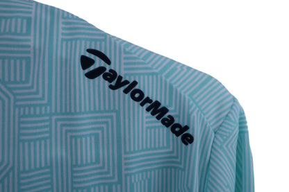 TaylorMade(テーラーメイド) ポロシャツ ミントグリーン総柄 メンズ L B-6