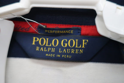 POLO GOLF(ポロゴルフ) ポロシャツ 白ネイビー メンズ XS B-4