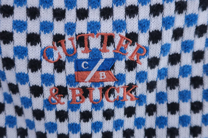 CUTTER&BUCK(カッター＆バック) ニットベスト 白青黒 メンズ M A-6