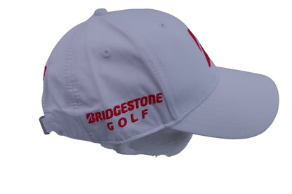 BRIDGESTONE GOLF(ブリヂストンゴルフ) キャップ 白赤 メンズ フリーサイズ N-6