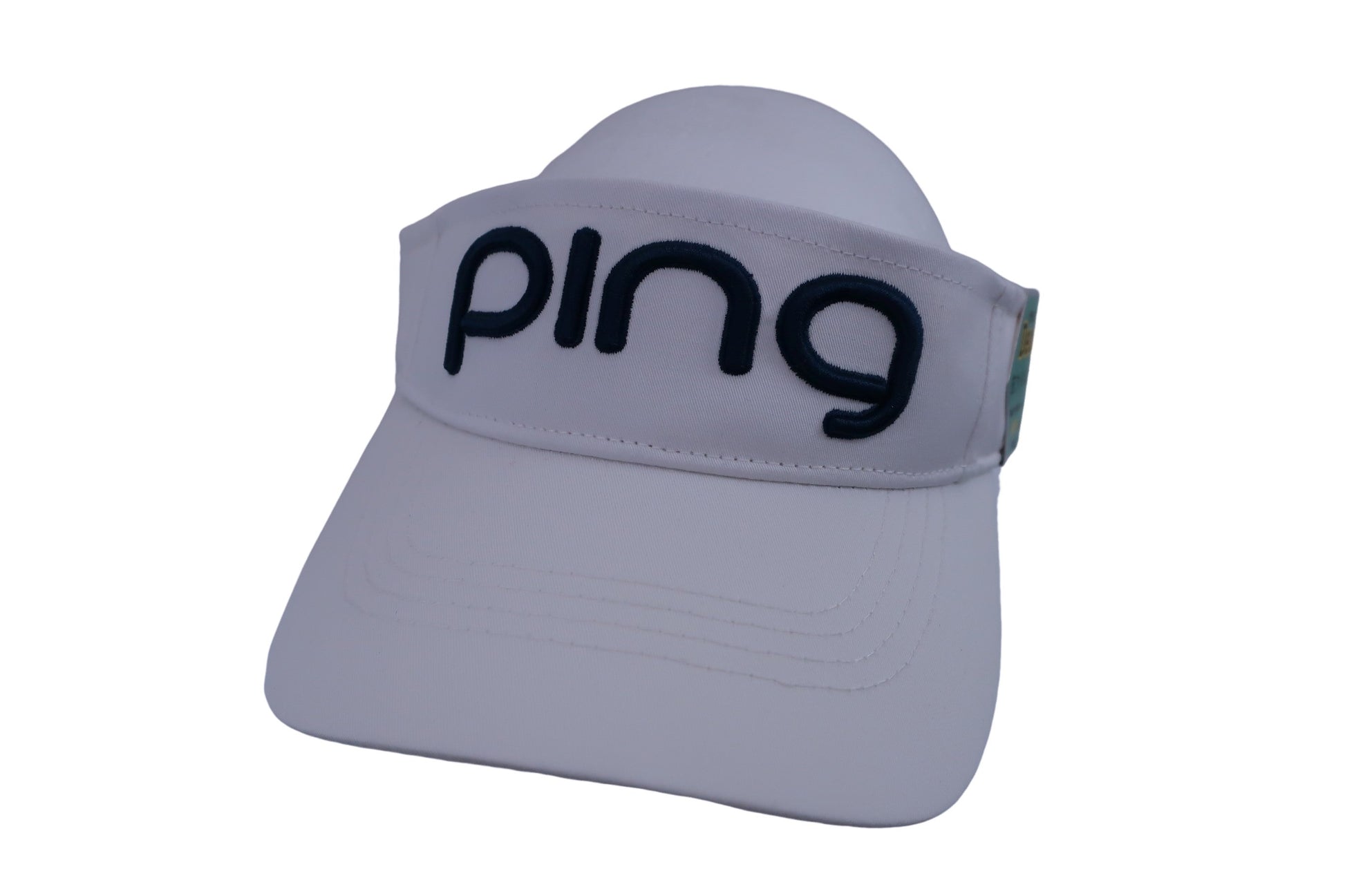 PING(ピン) サンバイザー 白ネイビー メンズ フリーサイズ 36180-01 N-1