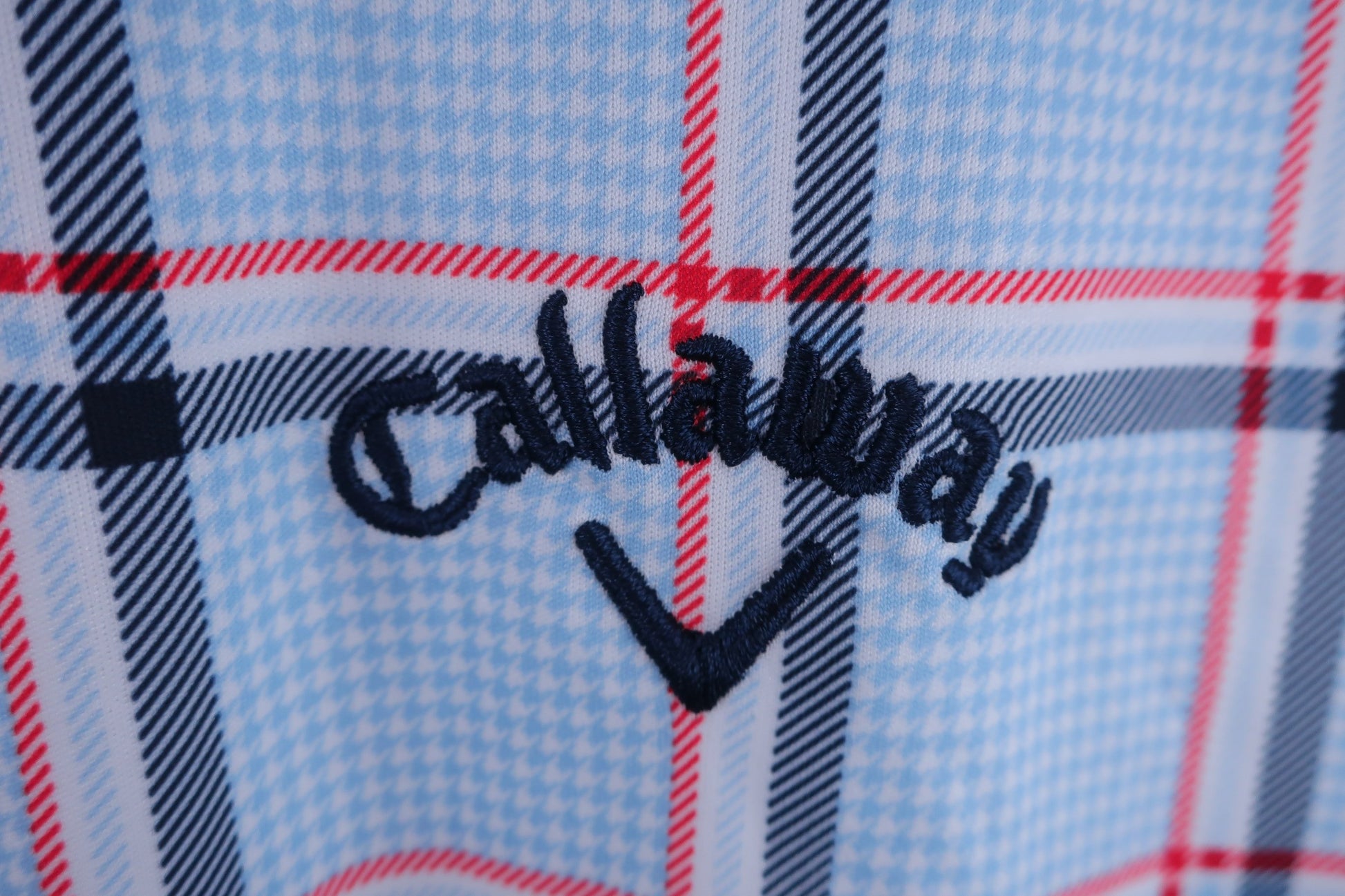 Callaway(キャロウェイ) ポロシャツ 水色チェック メンズ LL 241-6957505 A-2