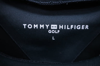 TOMMY HILFIGER GOLF(トミーヒルフィガーゴルフ) 半袖モックネックシャツ 緑 レディース L A-3