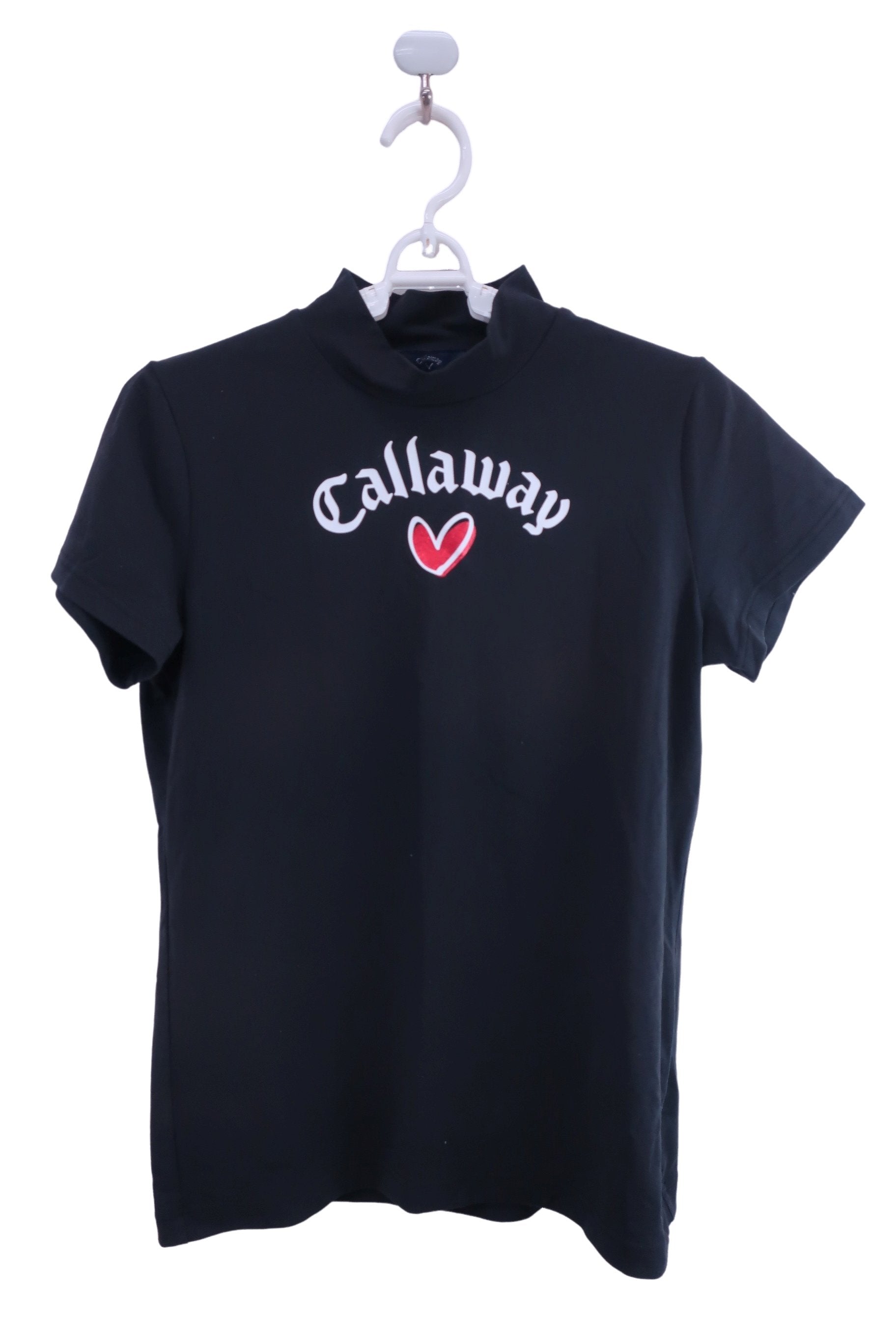 Callaway(キャロウェイ) 半袖モックネックシャツ 黒 レディース L C23134220 B-1