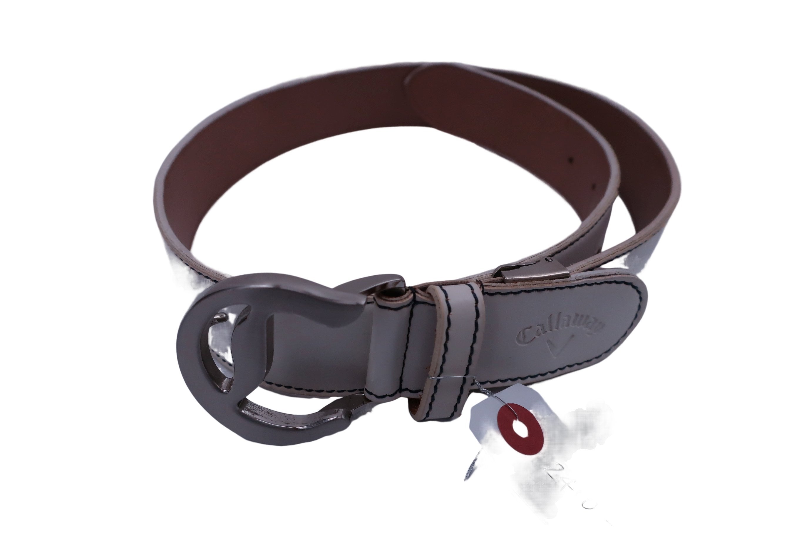 ビームスゴルフ】未使用級 メッシュベルト ホワイト レディース