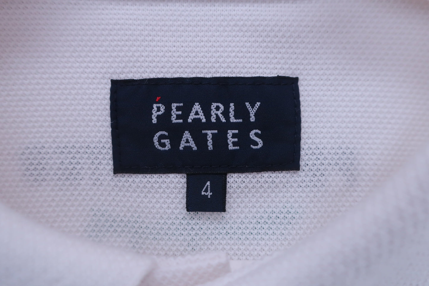 PEARLY GATES(パーリーゲイツ) ポロシャツ 白 メンズ 4 053-9160417 A-2