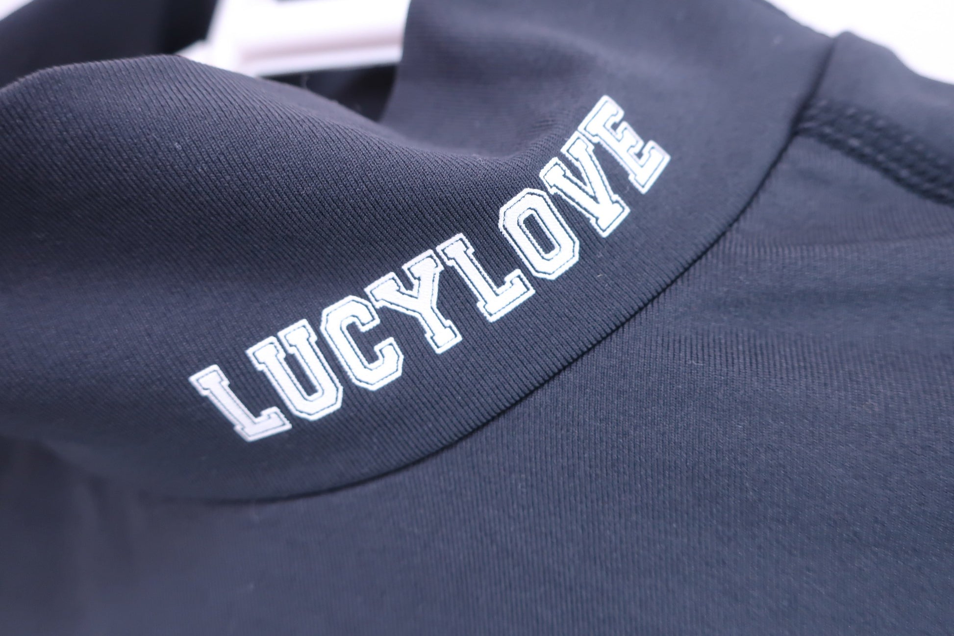 LUCY LOVE ハイネックシャツ 黒 レディース S A-3