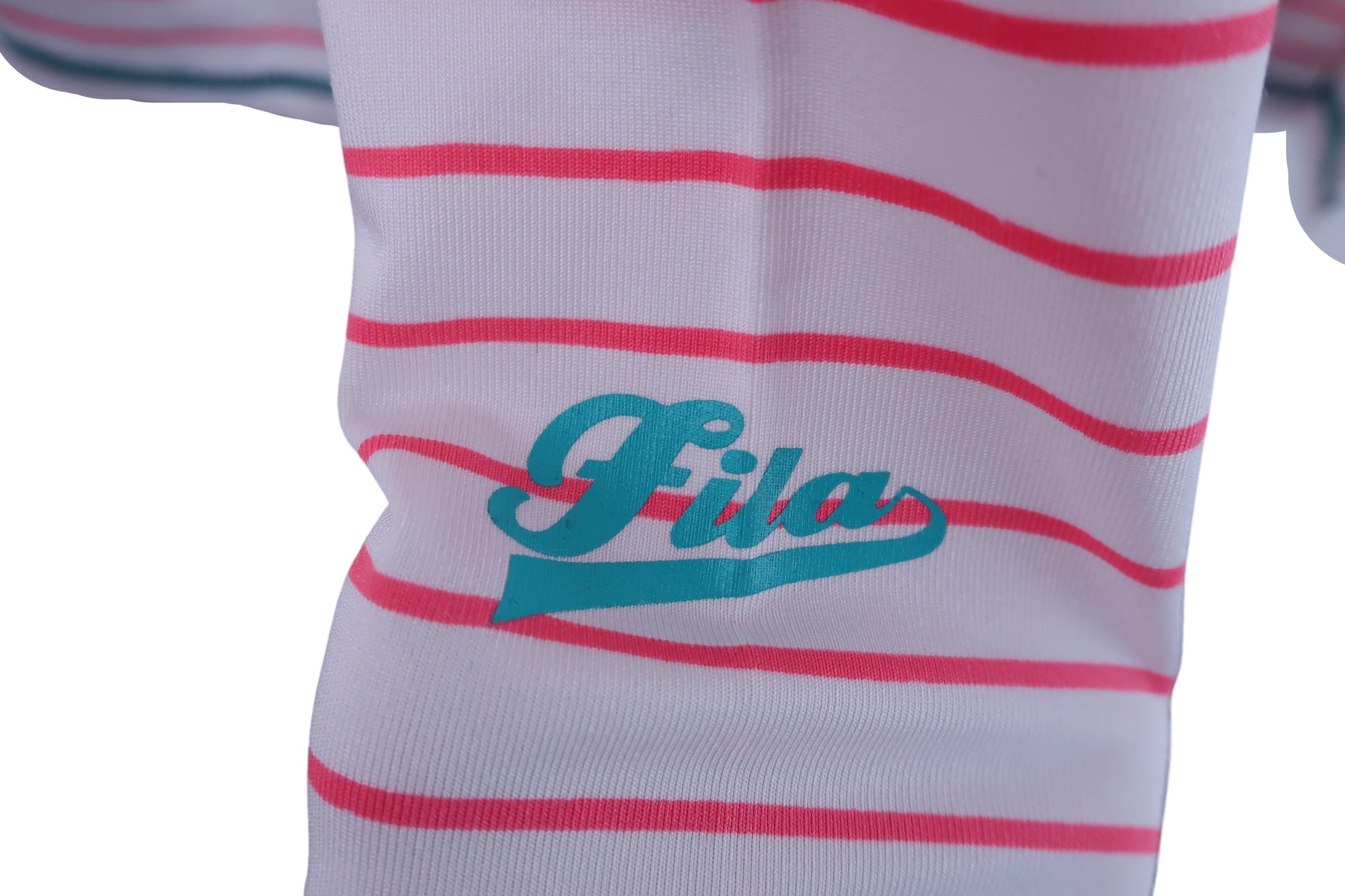 FILA GOLF(フィラゴルフ) ハイネックシャツ 白赤ボーダー レディース M A-5