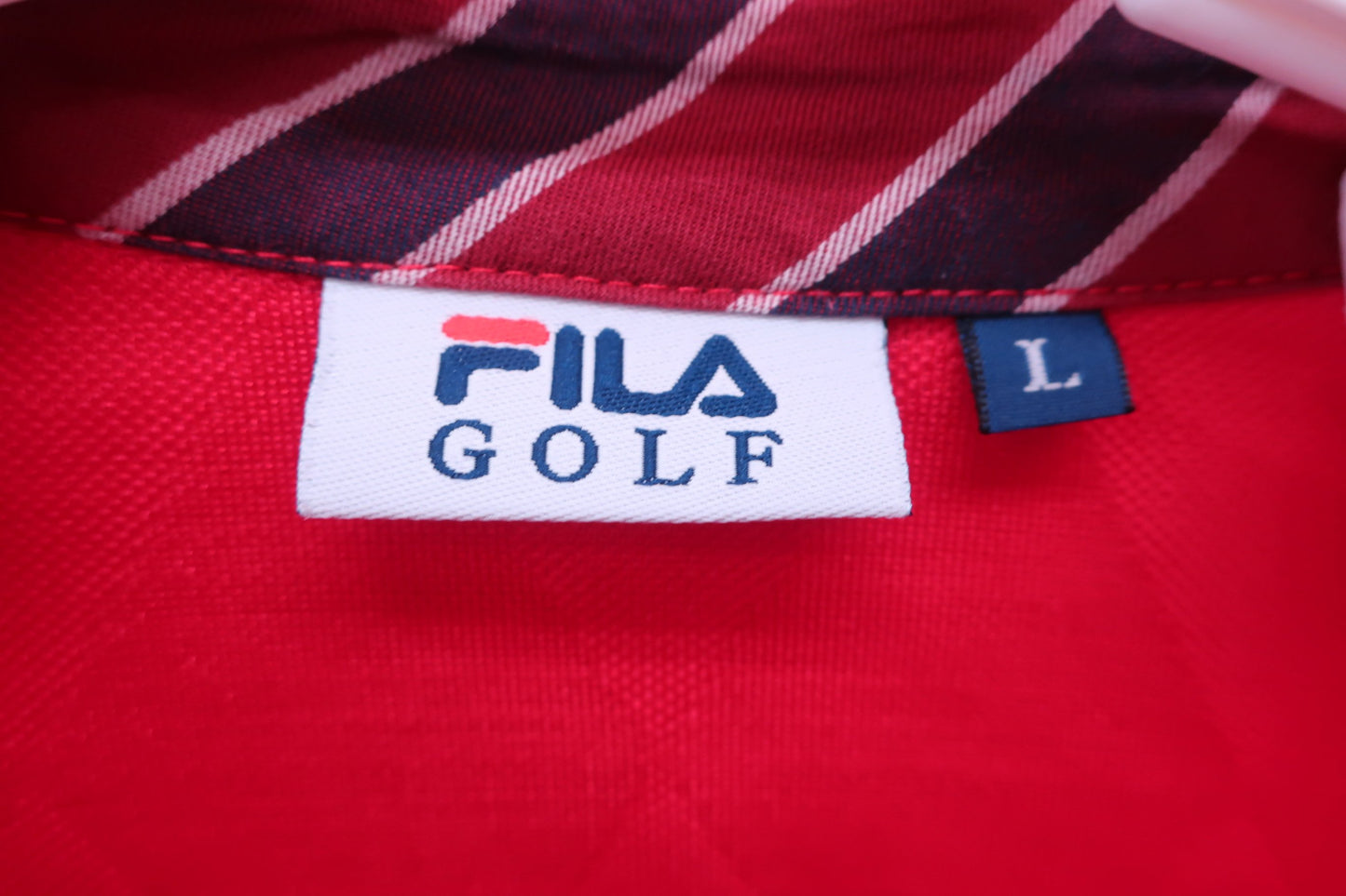 FILA GOLF(フィラゴルフ) ポロシャツ 赤 レディース L A-3