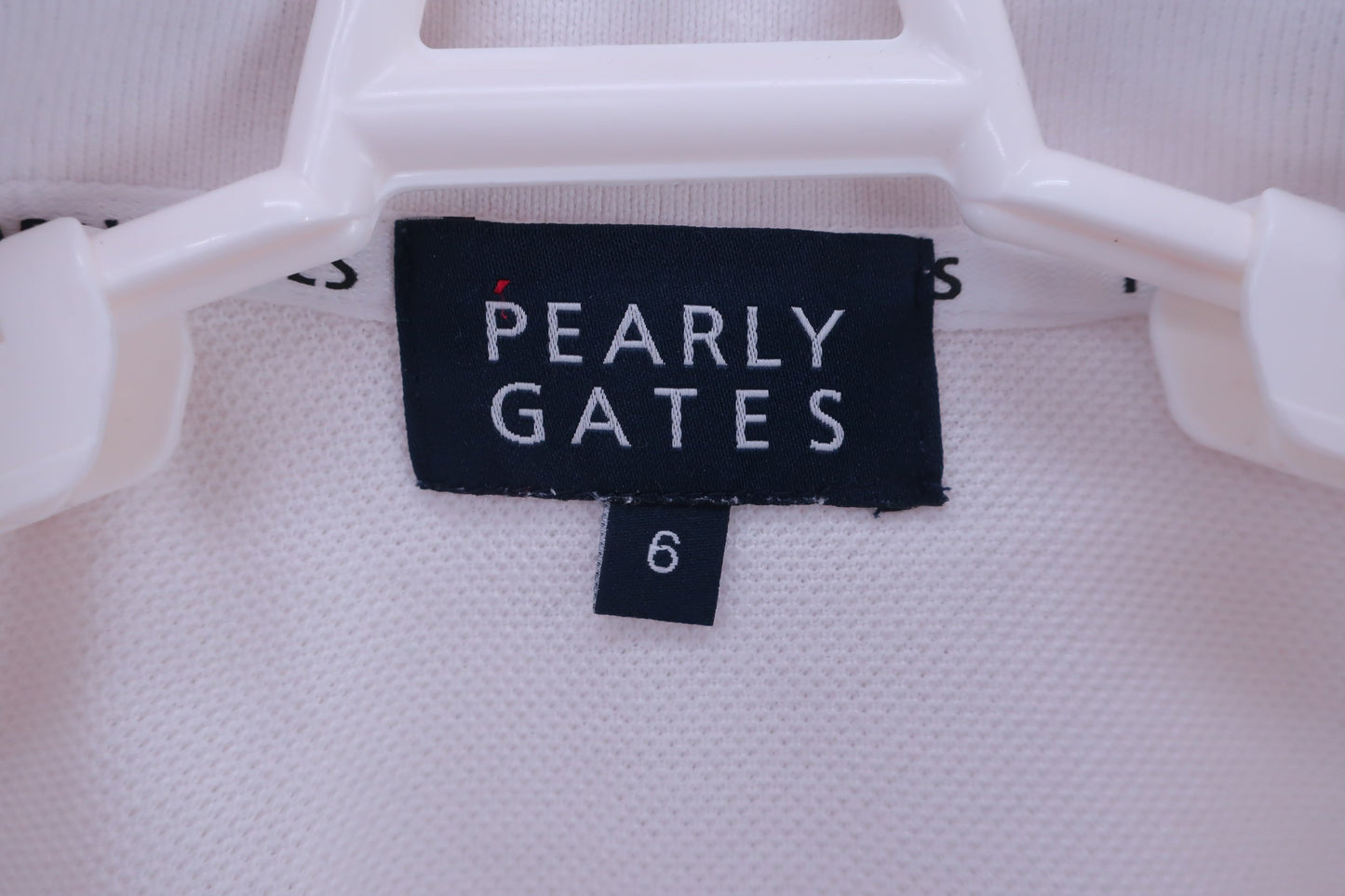 PEARLY GATES(パーリーゲイツ) ポロシャツ 白 メンズ 6 053-7160389 A-3