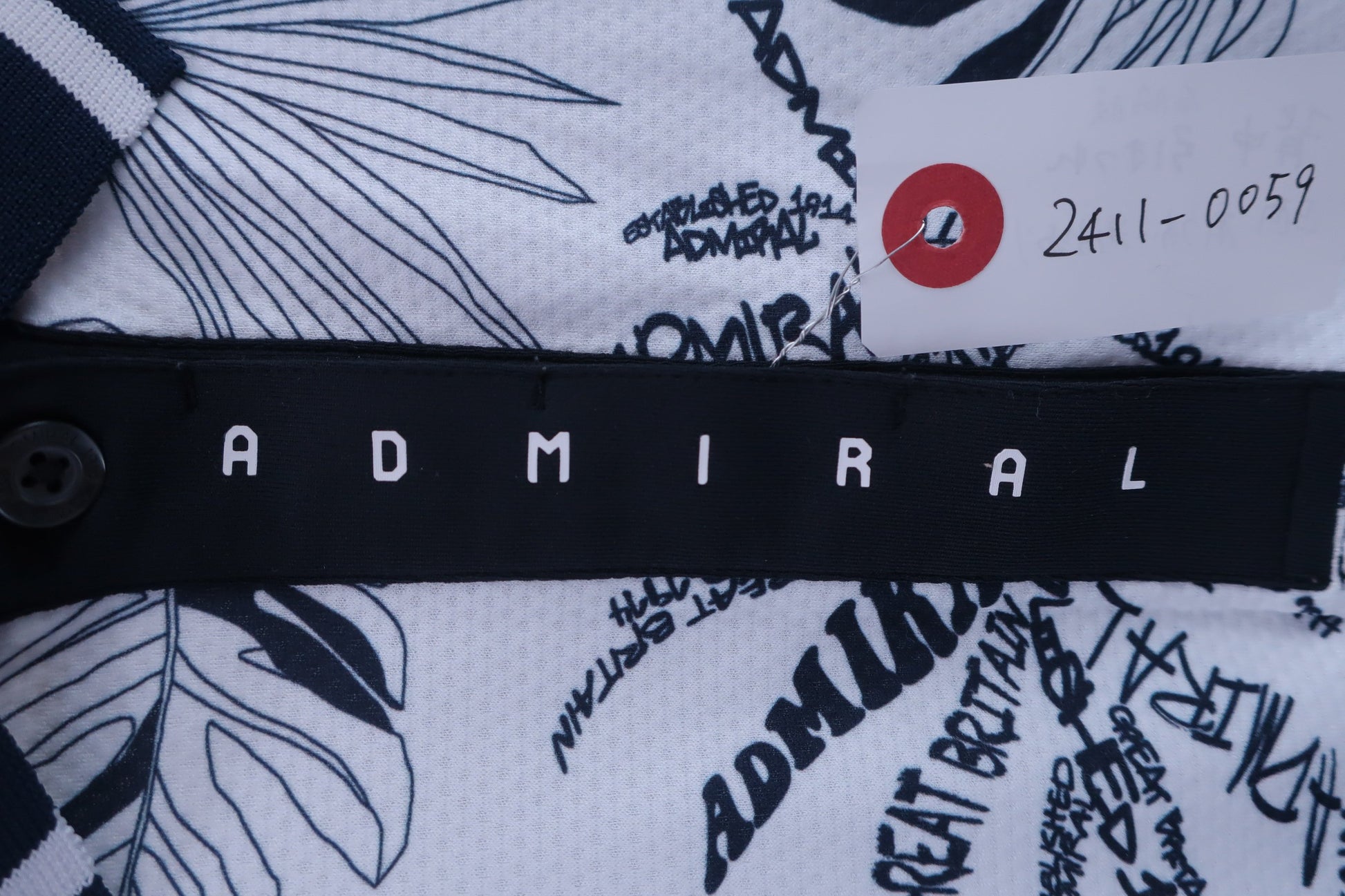 Admiral(アドミラル) ポロシャツ ホワイト×ネイビー レディース L ADLA232 B-3