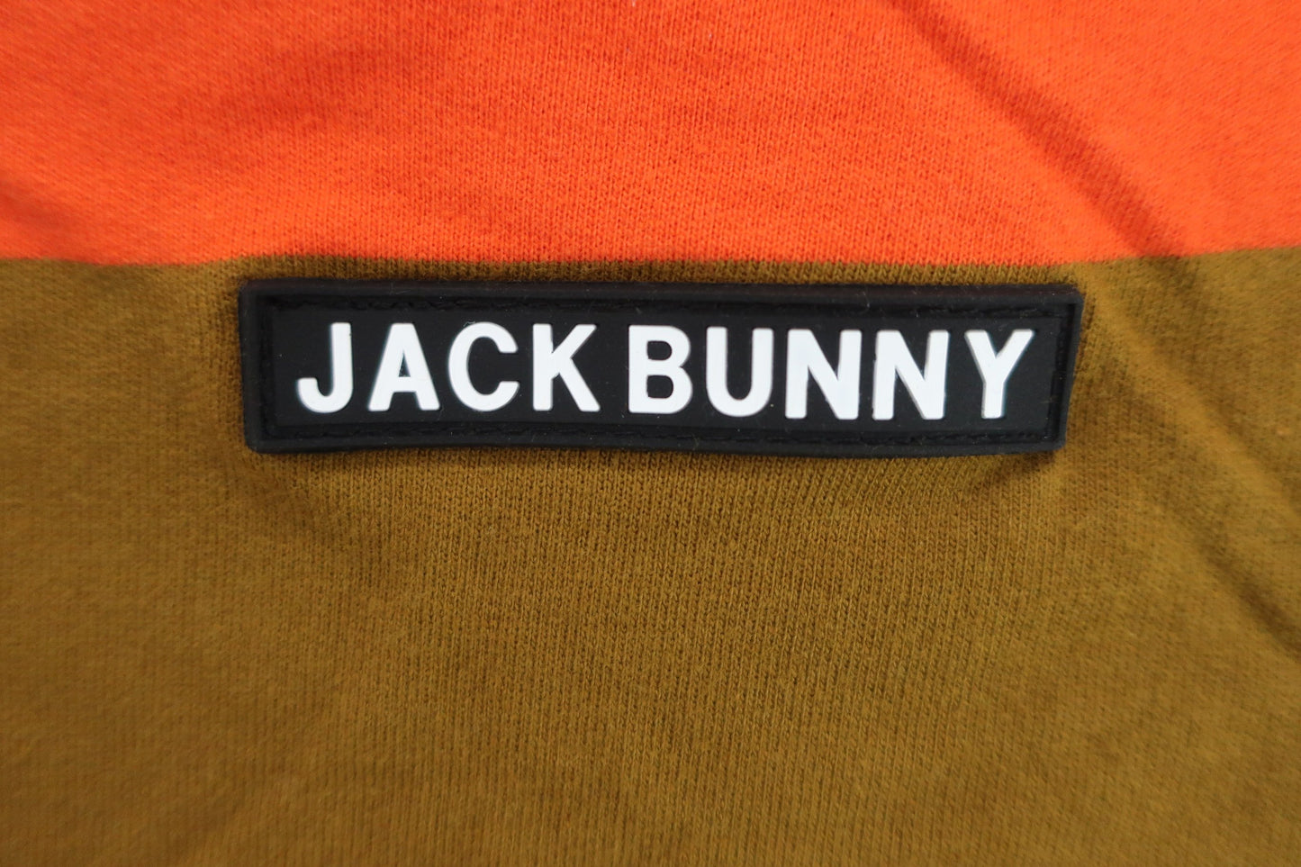 Jack Bunny(ジャックバニー) 長袖モックネックシャツ オレンジボーダー レディース 2 263-2266934 A-4