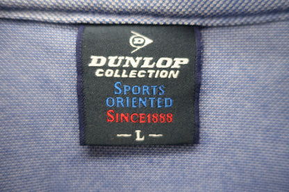 DUNLOP(ダンロップ) 長袖ポロシャツ 青 メンズ L A-4